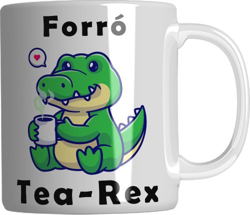 Forró Tea-Rex - kerámia bögre 3 dl