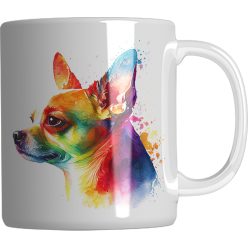   Chihuahua kutyás kerámia bögre 3 dl - névvel is kérhető