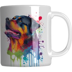   Rottweiler kutyás kerámia bögre 3 dl - névvel is kérhető