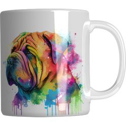 Shar Pei kutyás kerámia bögre 3 dl - névvel is kérhető