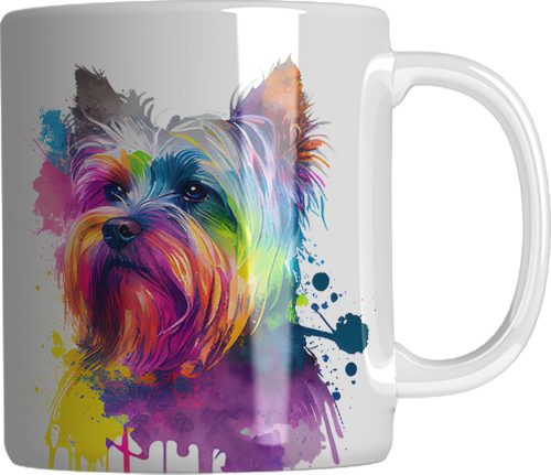 Yorkshire Terrier kutyás kerámia bögre 3 dl - névvel is kérhető