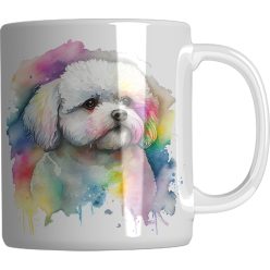  Bichon Frise kutyás kerámia bögre 3 dl - névvel is kérhető