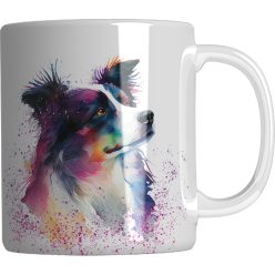   Border Collie kutyás kerámia bögre 3 dl - névvel is kérhető