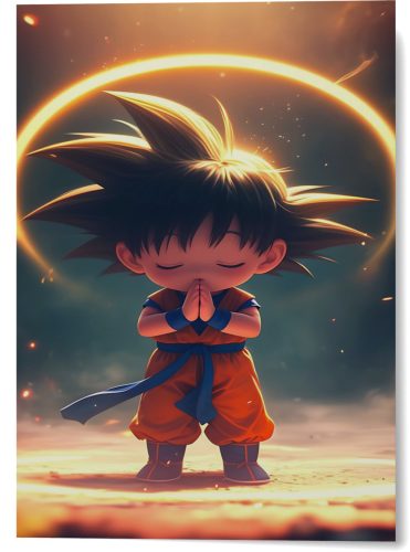 Son Goku falikép 18x25 cm - mágnessel rögzíthető (a csomag tartalmazza)