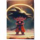 Son Goku falikép 18x25 cm - mágnessel rögzíthető (a csomag tartalmazza)